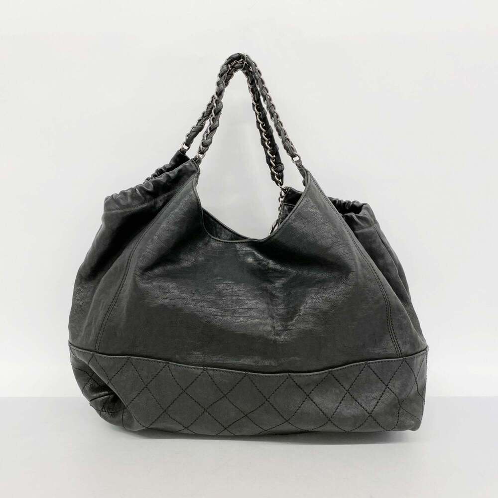 CHANEL Black Leather Tote Bag - Picture 11 of 11